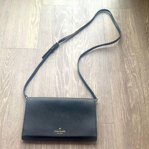 Kate Spade Black Crossbody with Detachable Strap